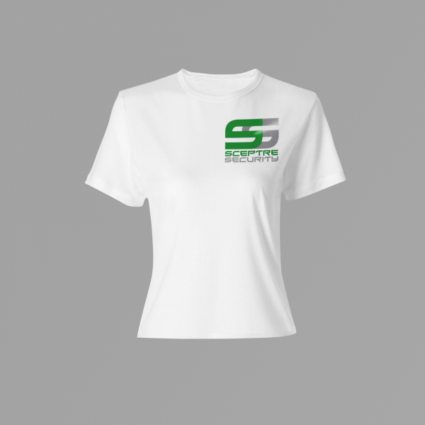 Sceptre security roundneck tshirt womens white